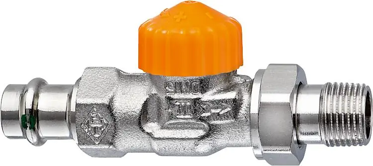 Thermostat-Ventilunterteil IMI HeimeierEclipse DN15(1/2")x 15mm Pressanschl. Dur Geprüft