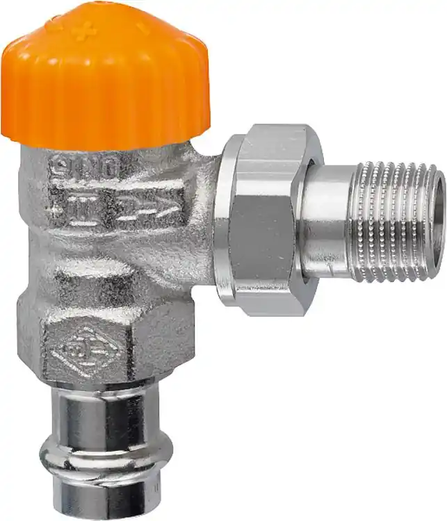 Thermostat-Ventilunterteil IMI HeimeierEclipse DN15(1/2")x 15mm Pressanschl. Eck Markenprodukt