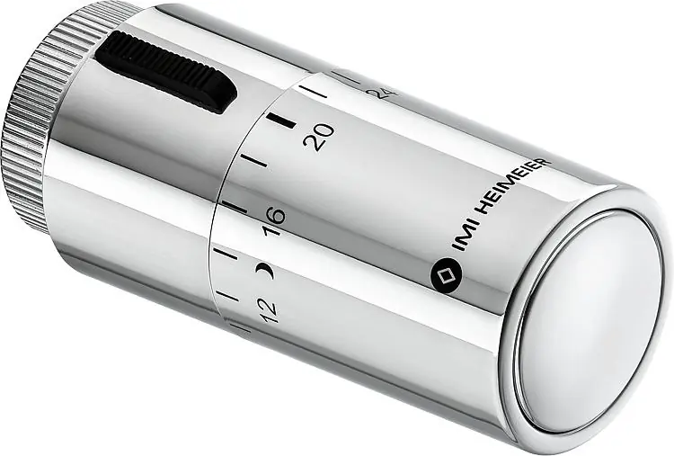 Billig Thermostatkopf Heimeier Typ Halo, verchromt