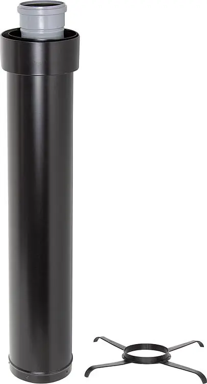 Preisknaller Überdachverlängerung, DN 110/150 schwarz, 1000mm