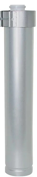 Echt Überdachverlängerung, DN 60/125 silber, 1000mm