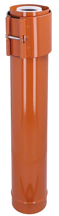 Angebot Überdachverlängerung, DN 80/125 rot, 1000mm