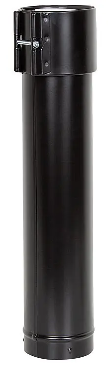 Preisknaller Überdachverlängerung, DN 80/125 schwarz, 1000mm