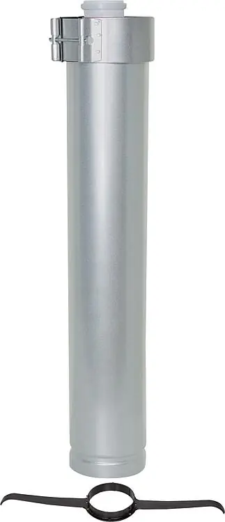Kracherpreis Überdachverlängerung, DN 80/125 silber, 1000mm