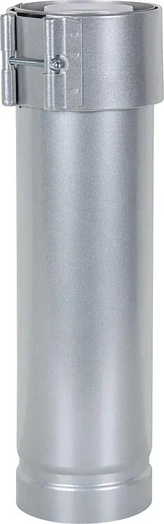 Billig Überdachverlängerung, DN 80/125 silber, 500mm