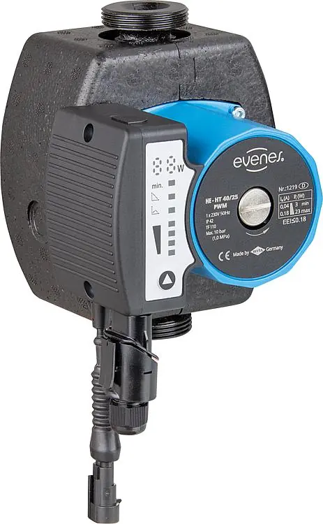 Sofort Bestellen Umwälzpumpe Evenes HE-HT 40-15, DN15(1/2"), PN10 230V, Baulänge 130mm