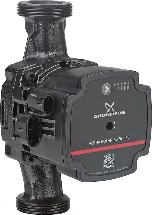Umwälzpumpe Grundfos Alpha Solar 15-75,DN15(1/2"), PN10, 230V, Baulänge 130mm Expressversand