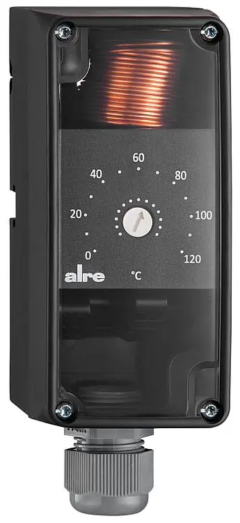 Ausverkauf Universalkapillarthermostat, 0…120°C, Hysterese 3K, TW, Inneneinstellung, RTKSA-001.200