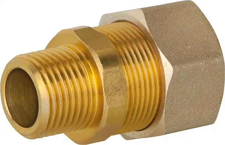 Verschraubung für Spiralrohr DN15 x 1/2"AG, Messing, mit Graphit Hochtemepraturd Must-Have