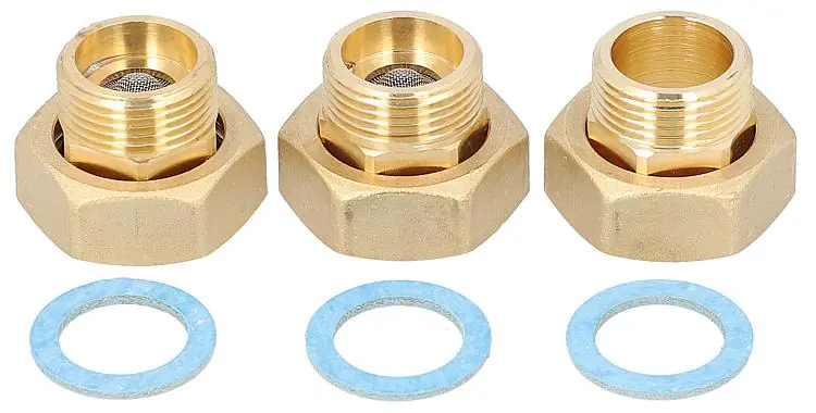 Online Kaufen Verschraubungs-Set Easyflow mit 2x Rückschlagklappen 120 C DN20(3/4")AGxDN25(1")