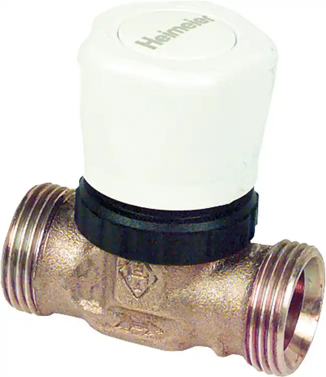 Vorlauf-Regulierventil DN 15 mit Termostat Oberteil,Anschl. m. AG 3/4" f.Verschr Sofort Bestellen