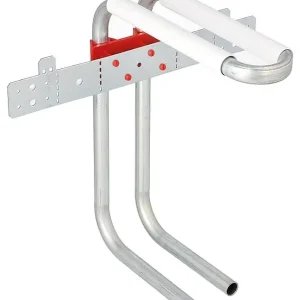 Wandanbindung mit Rohrbogeneinheit aus C-Stahl-Rohr 15x1,2mm,Höhe 280mm in U-For Direktkauf