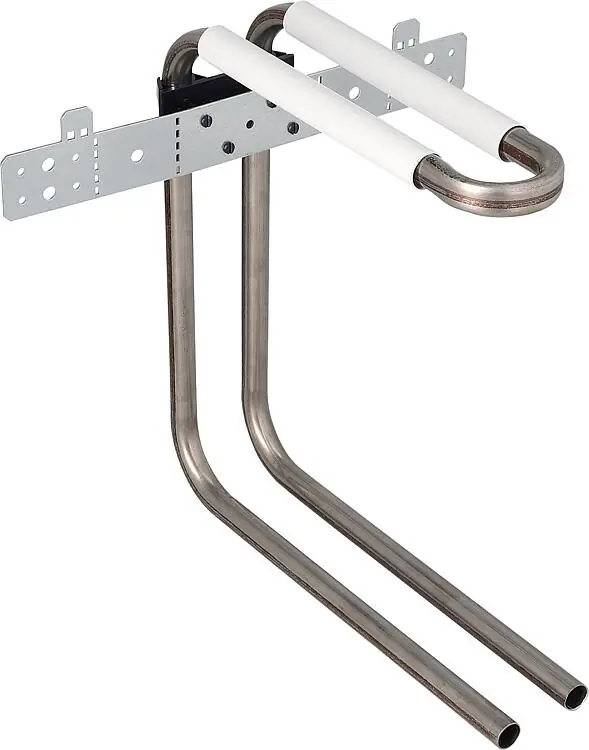 Wandanbindung mit Rohrbogeneinheit aus Edelstahl-Rohr 15x1,0mm,Höhe 280mm in U-F Direkt Vom Hersteller