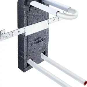 Begrenztes Angebot Wandbox aus EPP mit Rohrbogeneinheit aus MSV Rohr 16 x 2,0 mm, Höhe 200mm in U-F