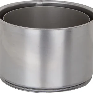 Wandfutter doppelt DN 160, stahl blank,2,0mm Wandstärke Top-Seller