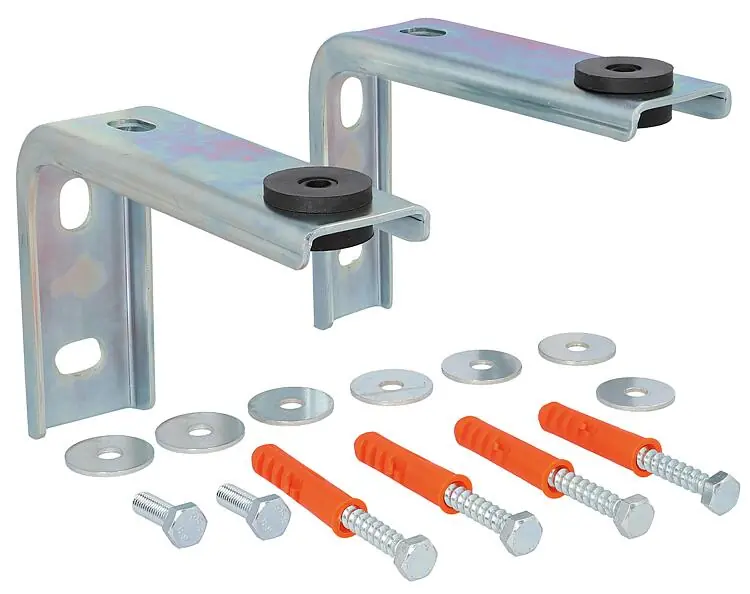 WS-Wandbefestigung universal Typ L-HV 100-150 galv. verzinkt inkl. Befestigungsm Sale