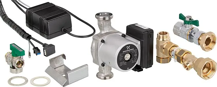 Online Kaufen Zirkulations-Pumpen-Set 1, mit Festwertregelung und Umwälzpumpe Grundfos UPM2/25
