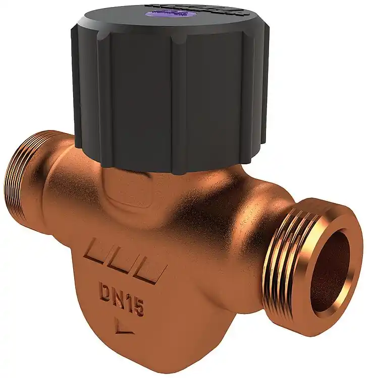 Zirkulations-Regulierventil ETA-Therm, 62°C bis 64°C, DN15 (1/2"), AG flachdichtend Neu