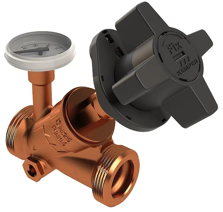 Zirkulations-Regulierventil Multi-Fix-Plus, inkl. Entleerstopfen, DN15 (1/2"), AG flachdichtend Online Kaufen