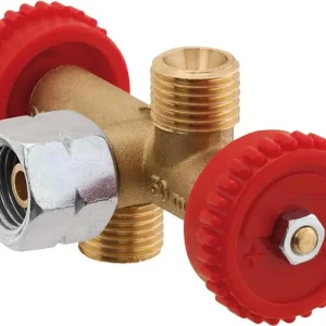 Begrenztes Angebot 2-fach Abzweigventil G 1/4" LH-ÜM x (2x) G 1/4" LH-KN