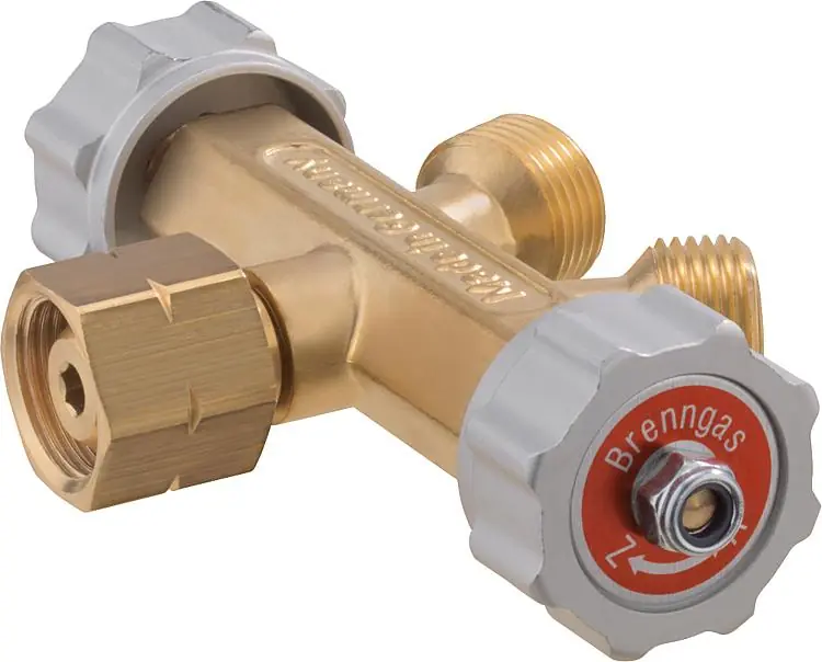 Beliebt Abzweigventil G3/8"LH-ÜM - 2xG3/8"LH-KN