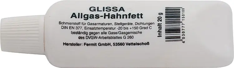 Allgas-Hahnfett GLISSA FERMIT 20g Tube Bestseller