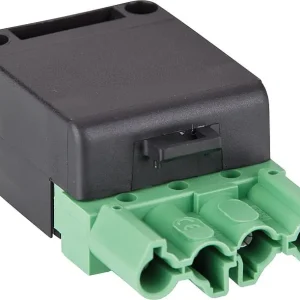 Brennerkupplung Kupplung Brenner 4-polig grün/schwarz, 250/400V z.B. Weishaupt Wieland Stecker Zertifiziert