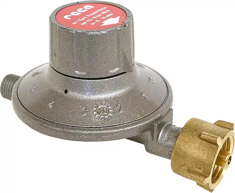 Druckregler 1 kg/h, PN 16 Kleinflasche x 1/4" LH, verstellbar 25 - 50 mbar Direktkauf