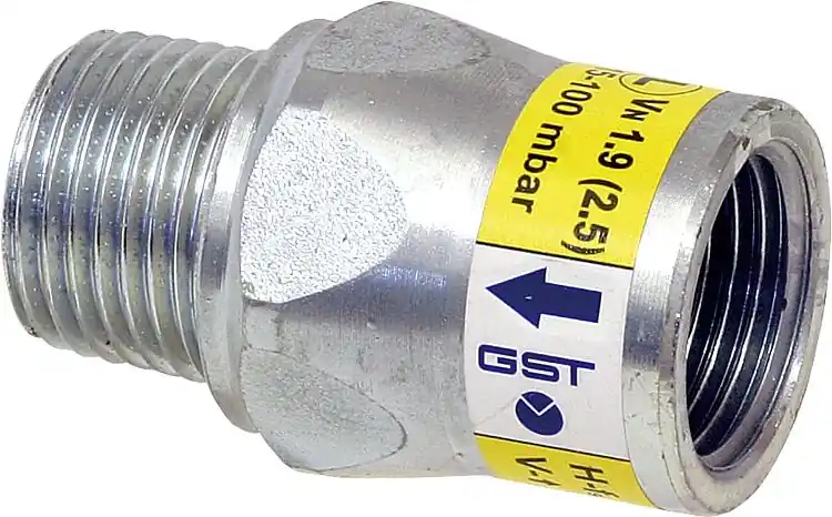 Gas-Strömungswächter DN 15 / 15-100 mbar / 2,5 m3/h Neu