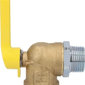 Sofort Bestellen Gasabsperr-Kugelhahn 1 1/2" für Zweirohrzähler, Eckform